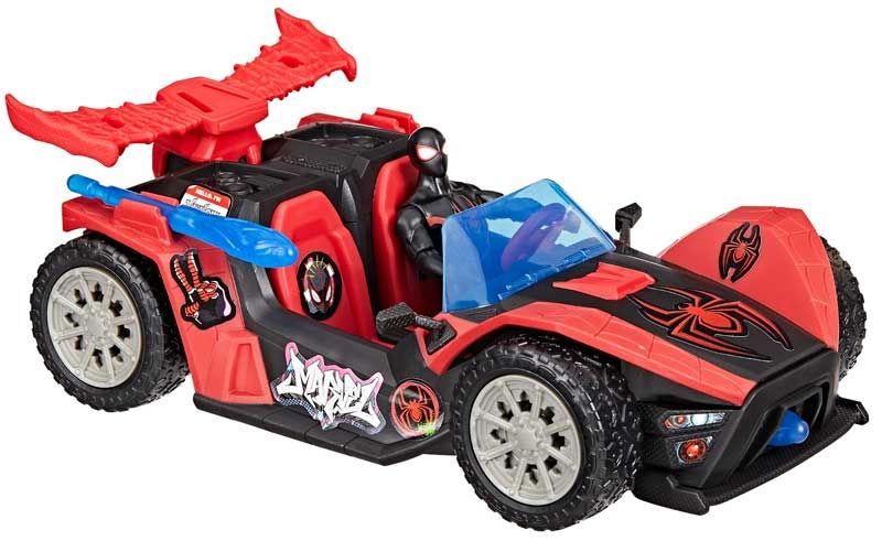 Marvel Miles Morales Remix Racer with Spider-Man Venom Figure & Super Hero Accessories