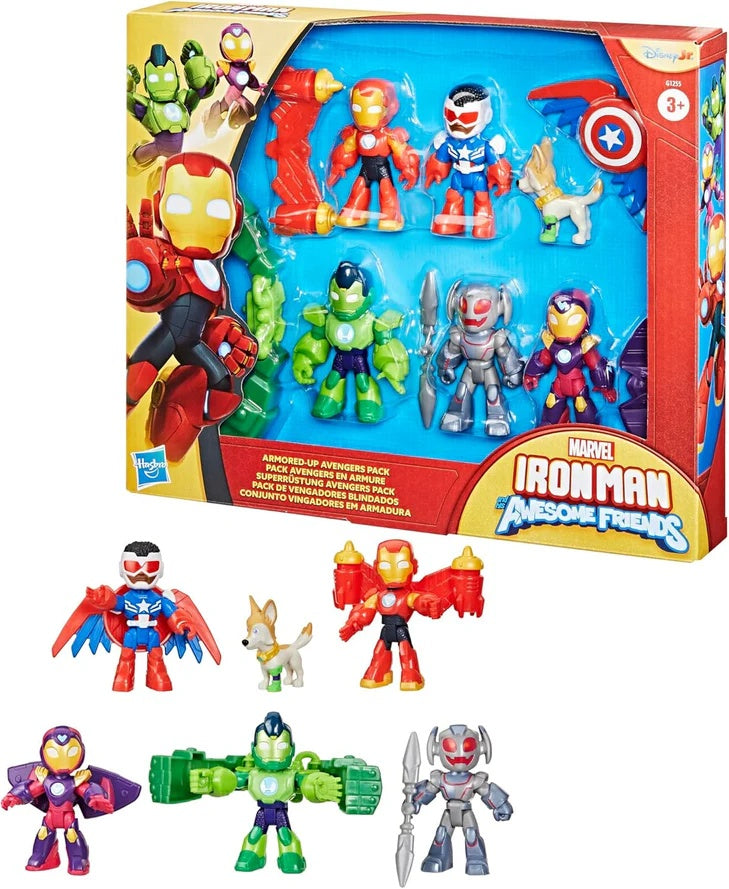 Marvel Iron Man and his Awesome Friends Armored-Up Avengers Pack Action Figure