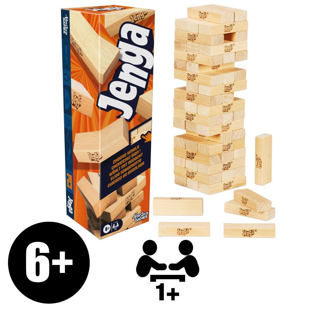 Jenga Hasbro Classic Stacking Game for Kids & Families