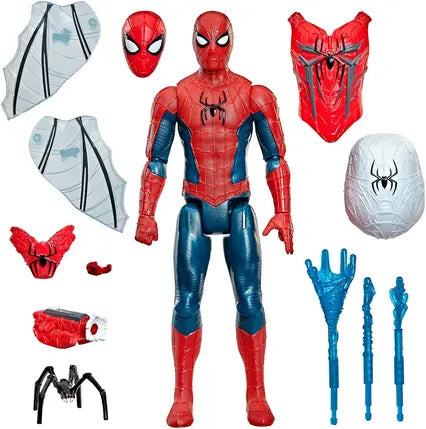 Marvel Titan Series Ultimate Web Gear Spider-Man 11.5-Inch Action Figure with 12 Accessories