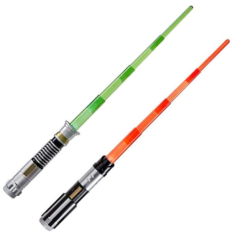Star Wars Electronic Lightsabers Light-Up Extendable with Sound Effects Battery Operated Star Wars Roleplay Weapon - Assorted Colors