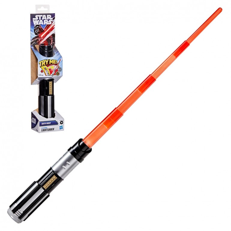 Star Wars Electronic Lightsabers Light-Up Extendable with Sound Effects Battery Operated Star Wars Roleplay Weapon - Assorted Colors