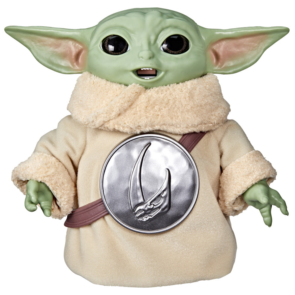Star Wars Snackin’ Grogu Action Figure 6.5-Inch Toy with 6 Pretend Snacks