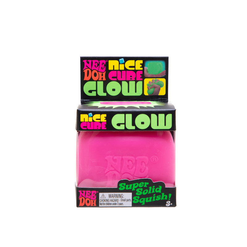 Needoh Cube Glow Nice Sensory Squeeze Toy for Kids Assortment - Sold per piece