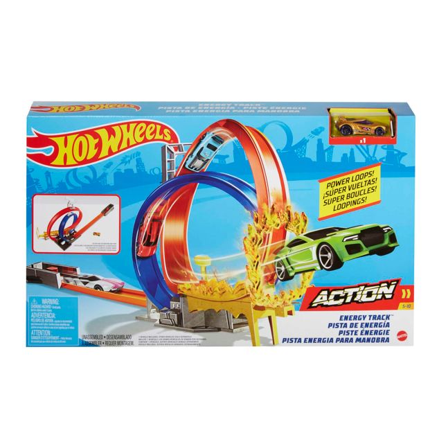 Hot Wheels Power Loops Action Energy Track Set Playset