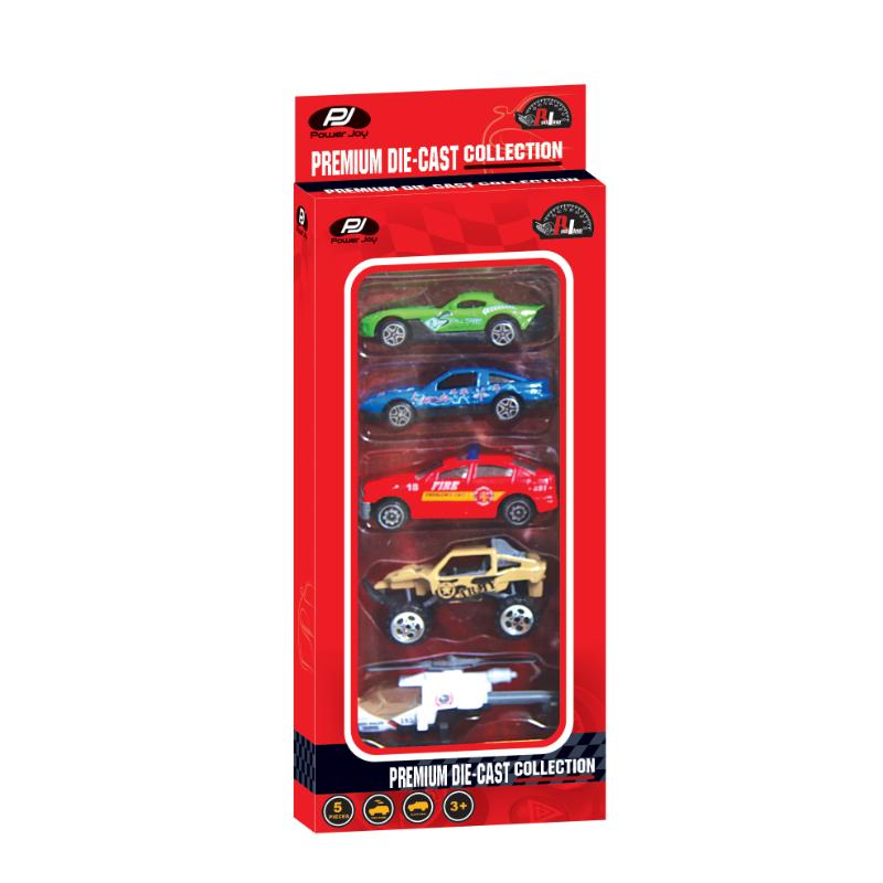 Power Joy Vroom Vroom Premium 5-in-1 Die-Cast Set 1:64 Toy Vehicles