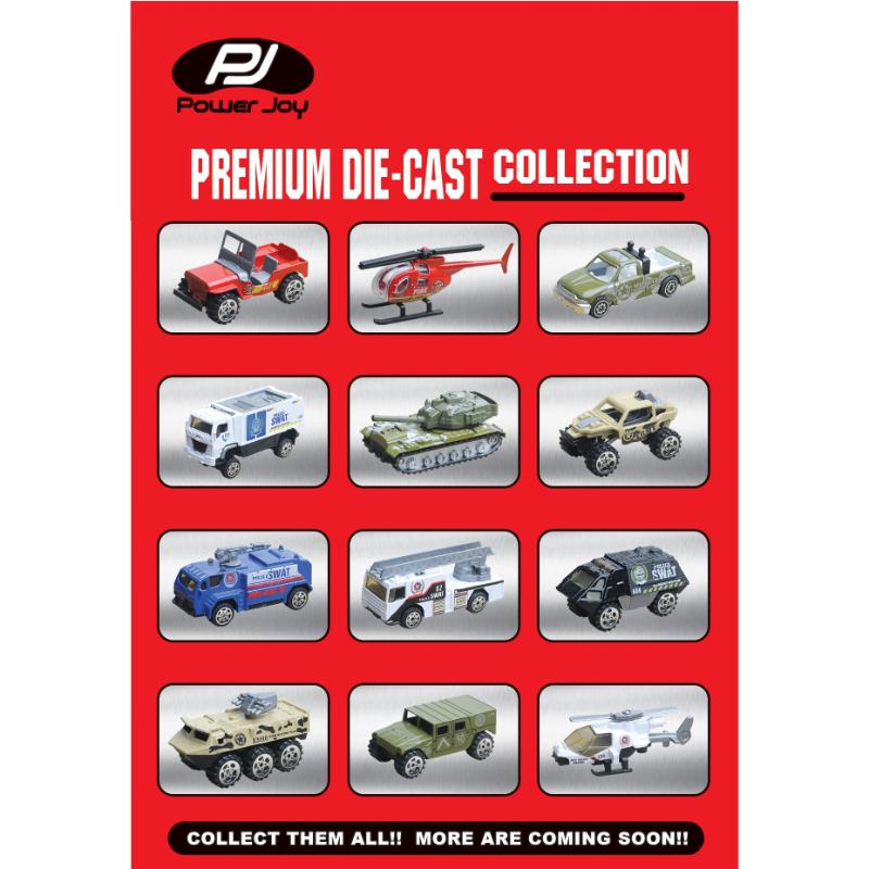 Power Joy Vroom Vroom Premium 5-in-1 Die-Cast Set 1:64 Toy Vehicles