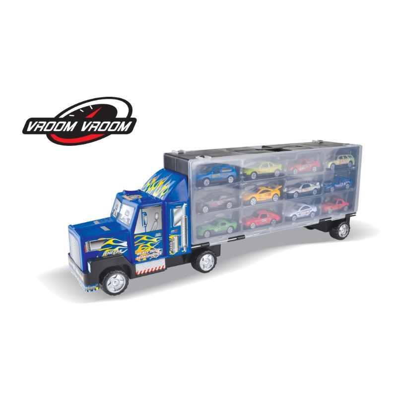 Power Joy Vroom Vroom Thunder Wheels 12-Piece Die-Cast Car Set for Kids