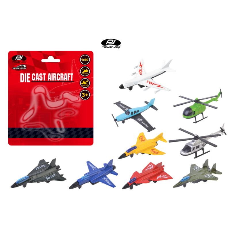 Power Joy Vroom Vroom Die-Cast Aircraft - 1:50 Scale, Assorted