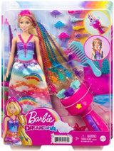 Barbie Dreamtopia Twist & Style Hairstyling Doll with Hair Accessories
