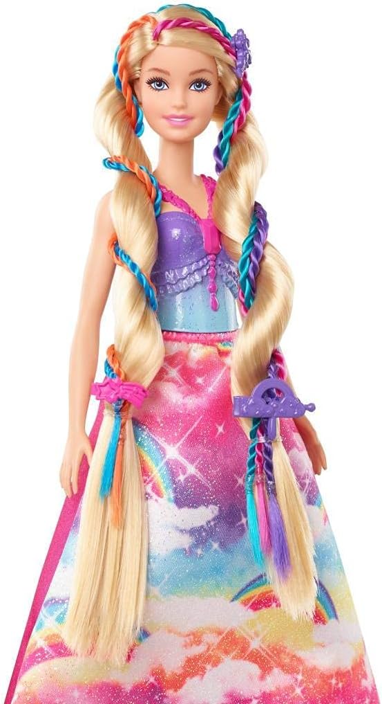 Barbie Dreamtopia Twist & Style Hairstyling Doll with Hair Accessories