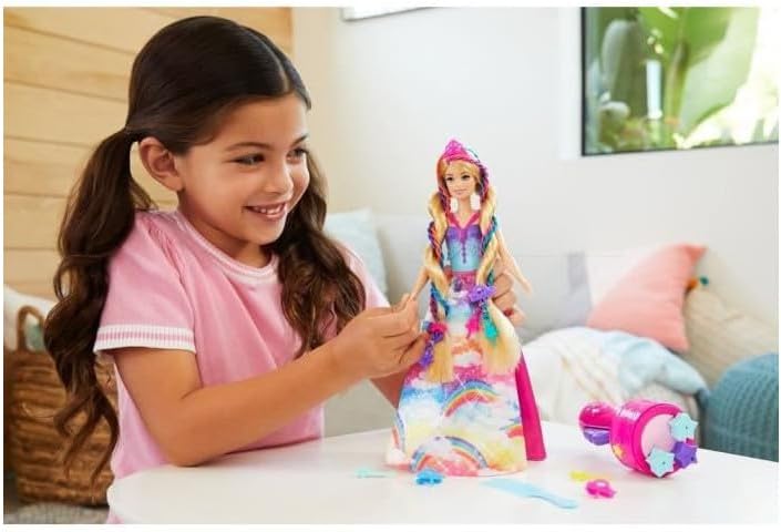 Barbie Dreamtopia Twist & Style Hairstyling Doll with Hair Accessories
