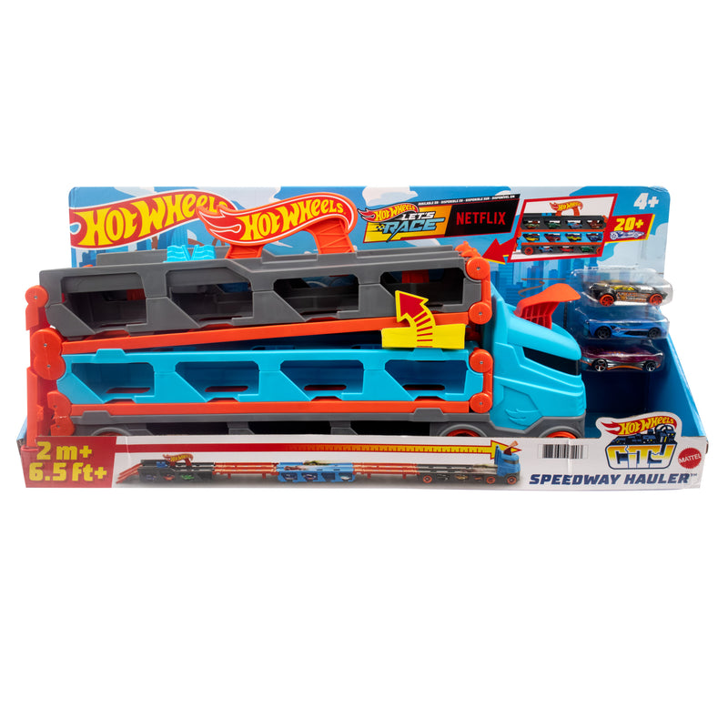 Hot Wheels City Speedway Hauler Carrier Toy Truck