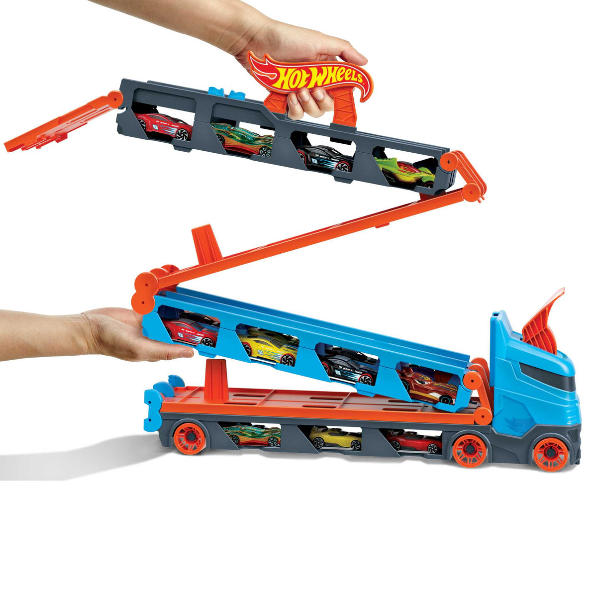 Hot Wheels City Speedway Hauler Carrier Toy Truck