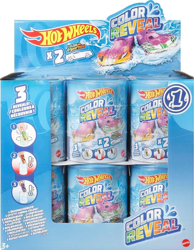 Hot Wheels Color Reveal Mini Racers Collectible Cars Assortment