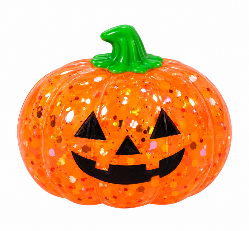 Squishy Halloween Pumpkin Sensory Stress Relief Toy - Assorted Colours (Random selection)