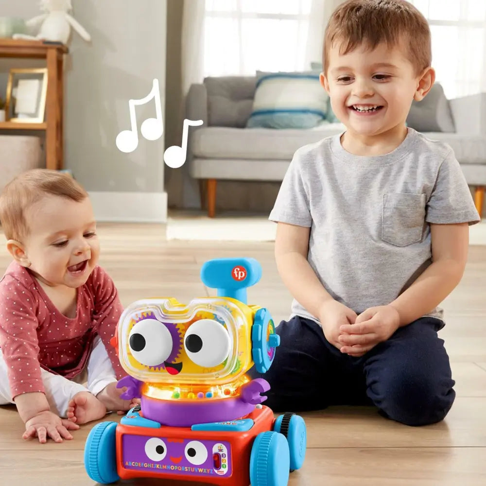 Fisher-Price Laugh & Learn 4-in-1 Learning Bot Interactive Toy with Smart Stages