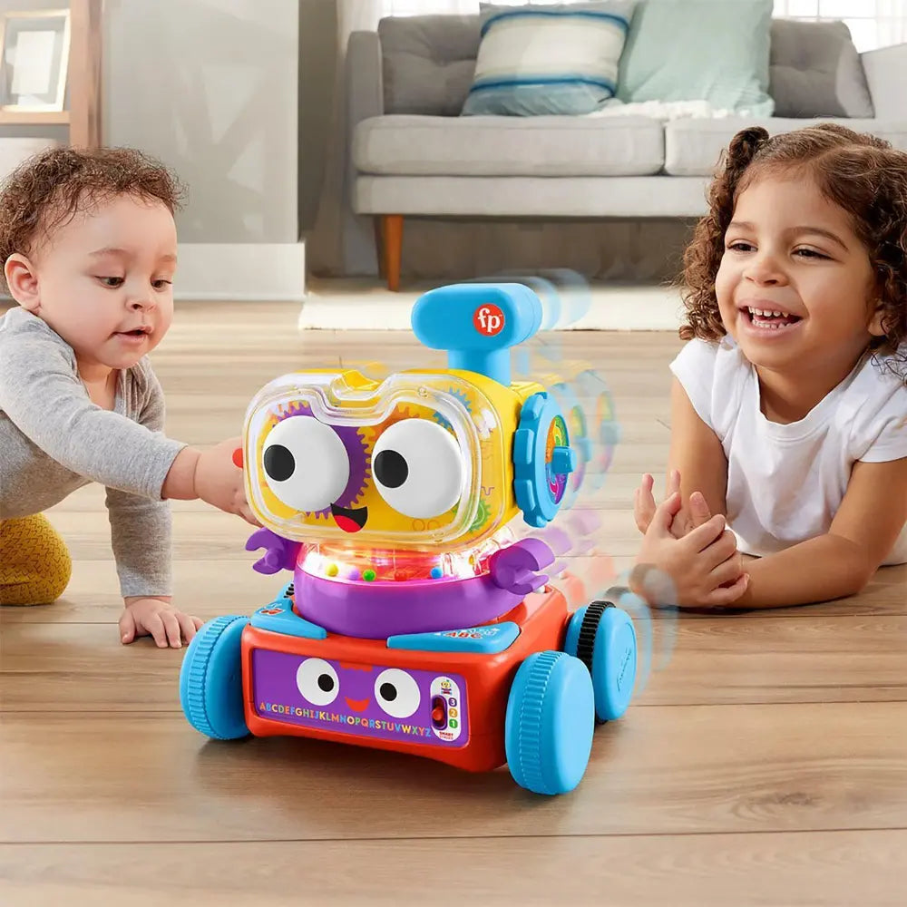 Fisher-Price Laugh & Learn 4-in-1 Learning Bot Interactive Toy with Smart Stages