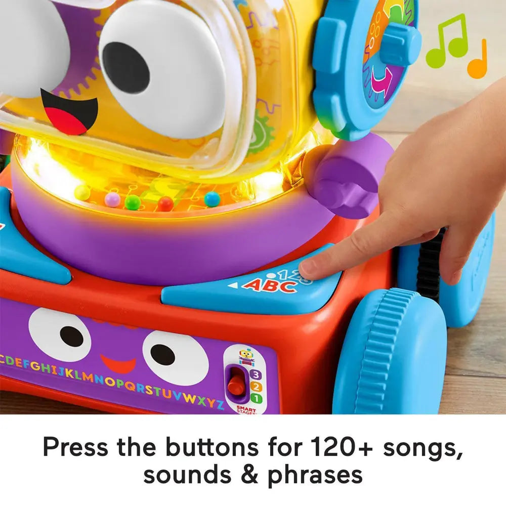 Fisher-Price Laugh & Learn 4-in-1 Learning Bot Interactive Toy with Smart Stages
