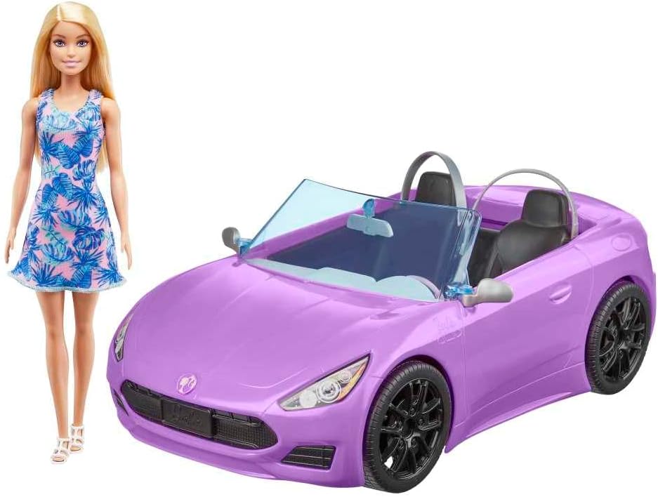 Barbie Glam Convertible Car With Doll