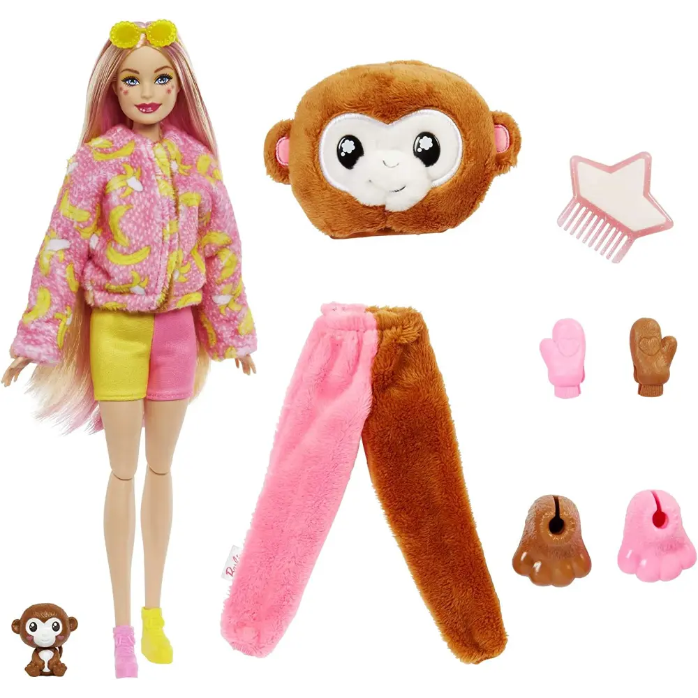 Barbie Cutie Reveal Monkey Themed Doll