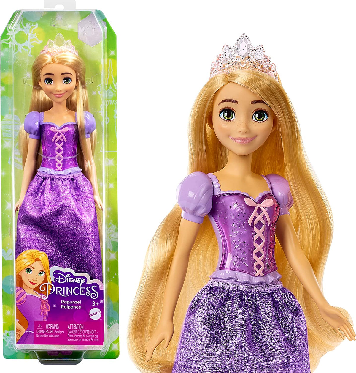 Disney Princess Rapunzel Fashion Doll with Outfit & Accessories
