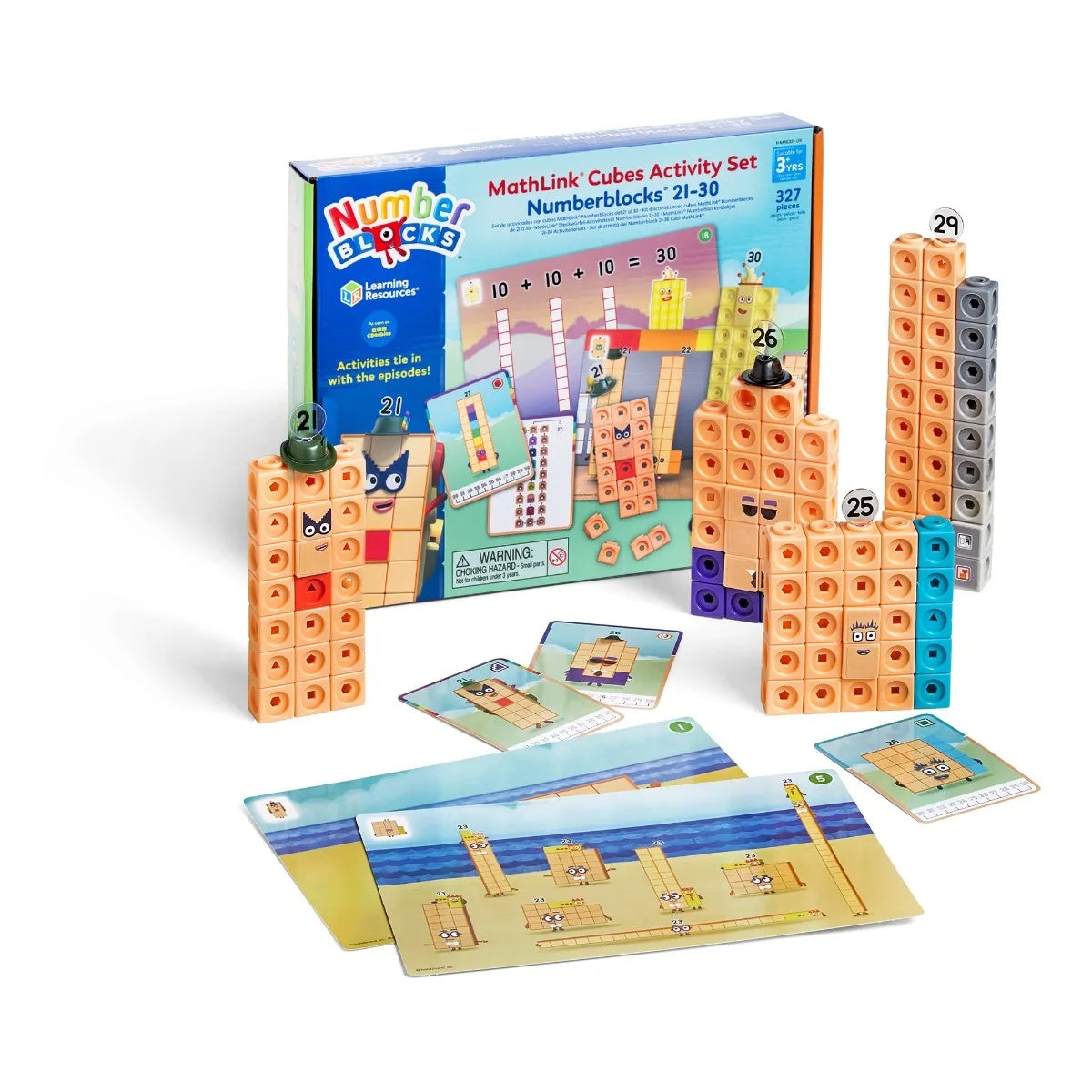 Numberblocks  MathLink Cubes 21-30 Activity Set - Creative Play, Counting, and Math Skills