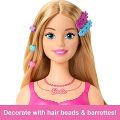 Barbie Deluxe Styling Head With Color Reveal Accessories And Blonde Neon Rainbow Hair