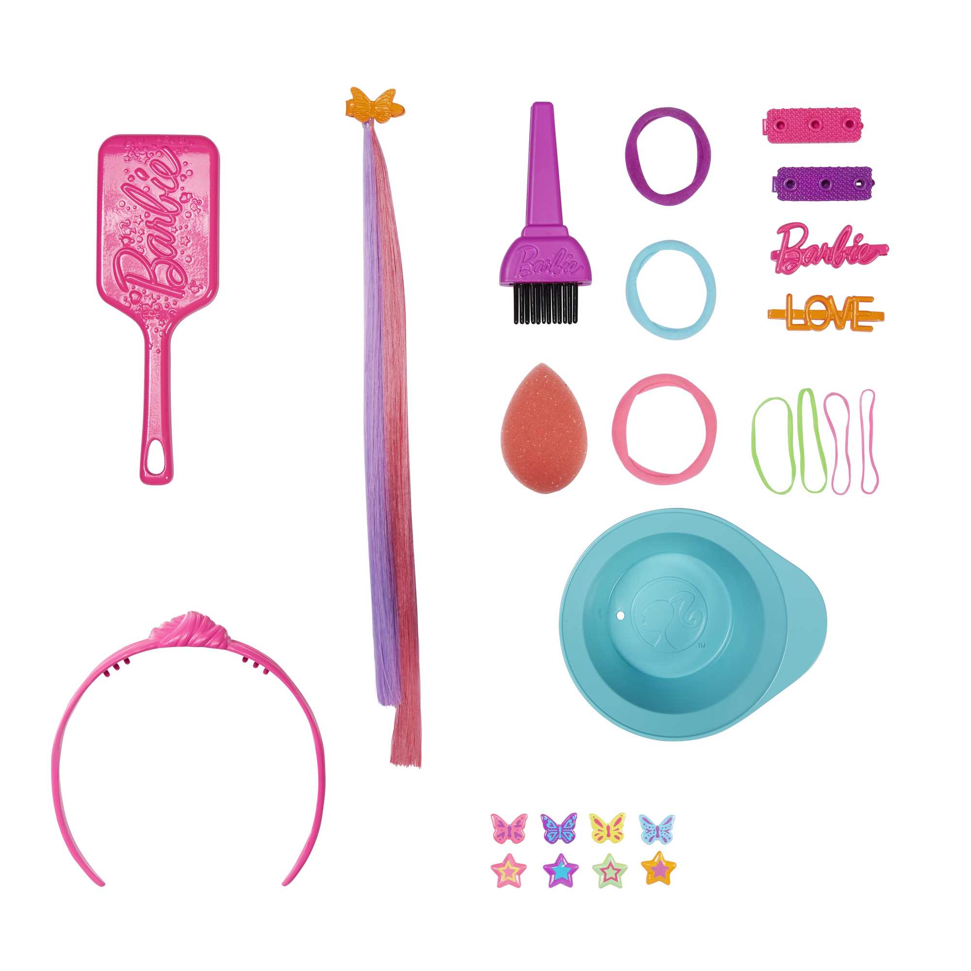 Barbie Deluxe Styling Head With Color Reveal Accessories And Blonde Neon Rainbow Hair