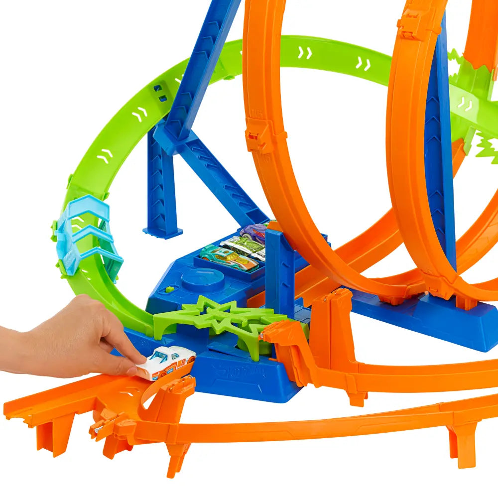 Hot Wheels Action Epic Crash Dash Track Set with Motorized Booster