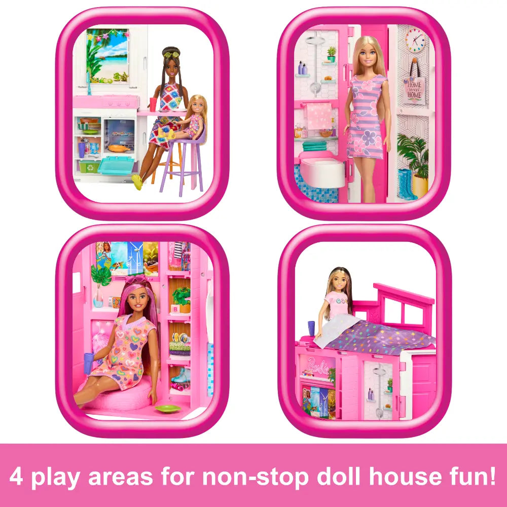 Barbie Getaway Doll House with Doll & Accessories