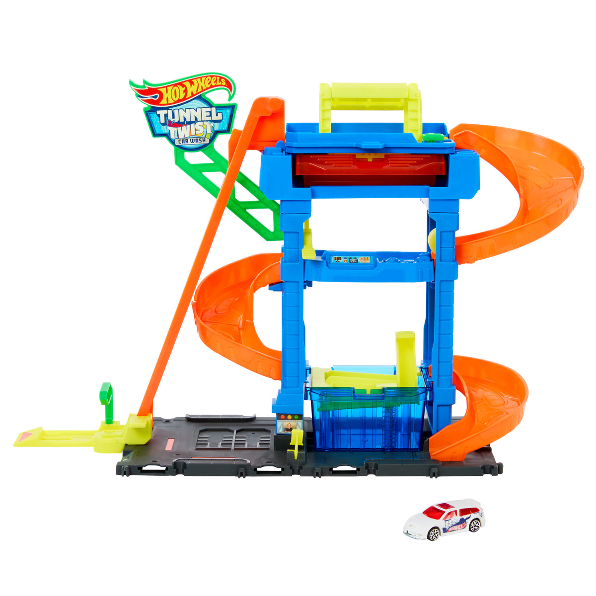 HotWheels City Tunnel Twist Car Wash Shifter Playset & Accessories for Kids