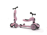 Scoot & Ride 2-in-1 Highwaykick 1 & Helmet XXS-S Rose Bundle