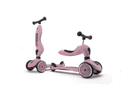 Scoot & Ride 2-in-1 Highwaykick 1 & Helmet S-M Rose Bundle