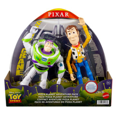 Disney Pixar Toy Story Pizza Planet Adventure Pack with Woody & Buzz Lightyear Action Figures