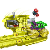 Hot Wheels Monster Trucks Skelesaurus vs. Bone Shaker Race and Crash Playset for Kids