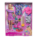 Barbie Doll with 3 Fashion Outfits Playset
