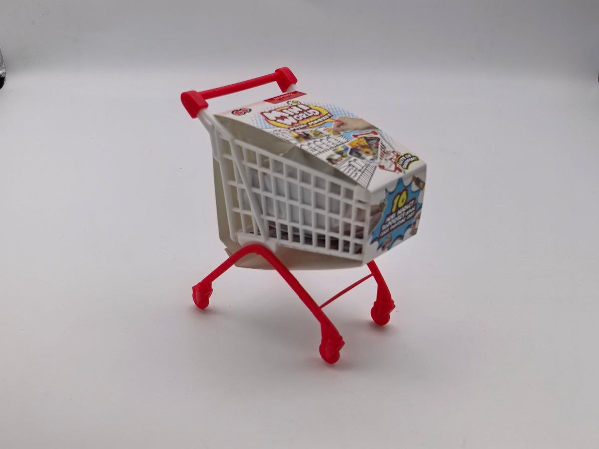 Miniworld Mini Mart Shoping Cart Playset for Kids