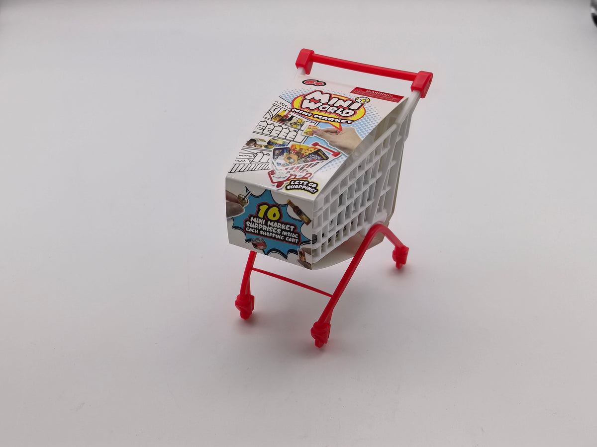 Miniworld Mini Mart Shoping Cart Playset for Kids