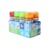 Addo Out and About Bubble Solution - 8 Pack of 60ml Portable Refills (480ml Total)