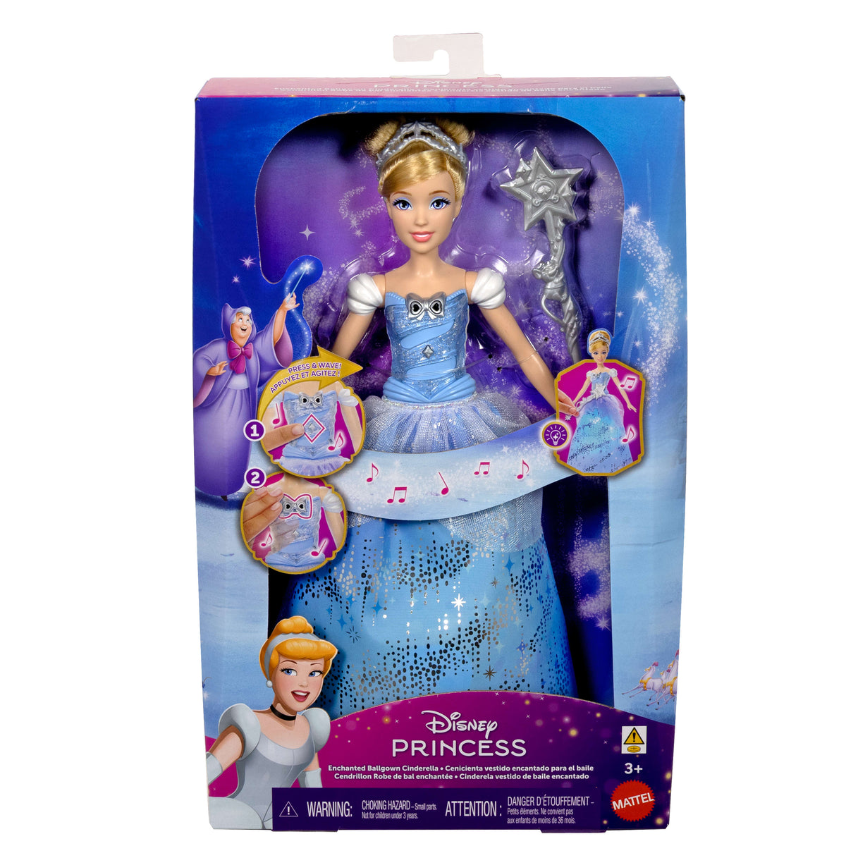 Disney Princess Cinderella Birthday Fashion Doll with Outfit & Accessories