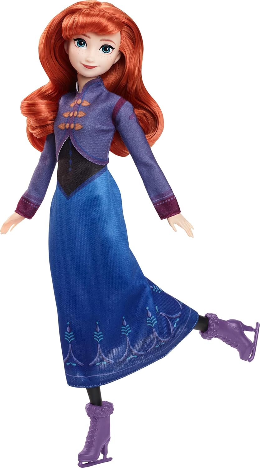 Disney Frozen Fashion Doll Anna - Ice Skating Doll Playset for Kids
