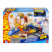 Hot Wheels City Super Police Station Garage Playset for Kids