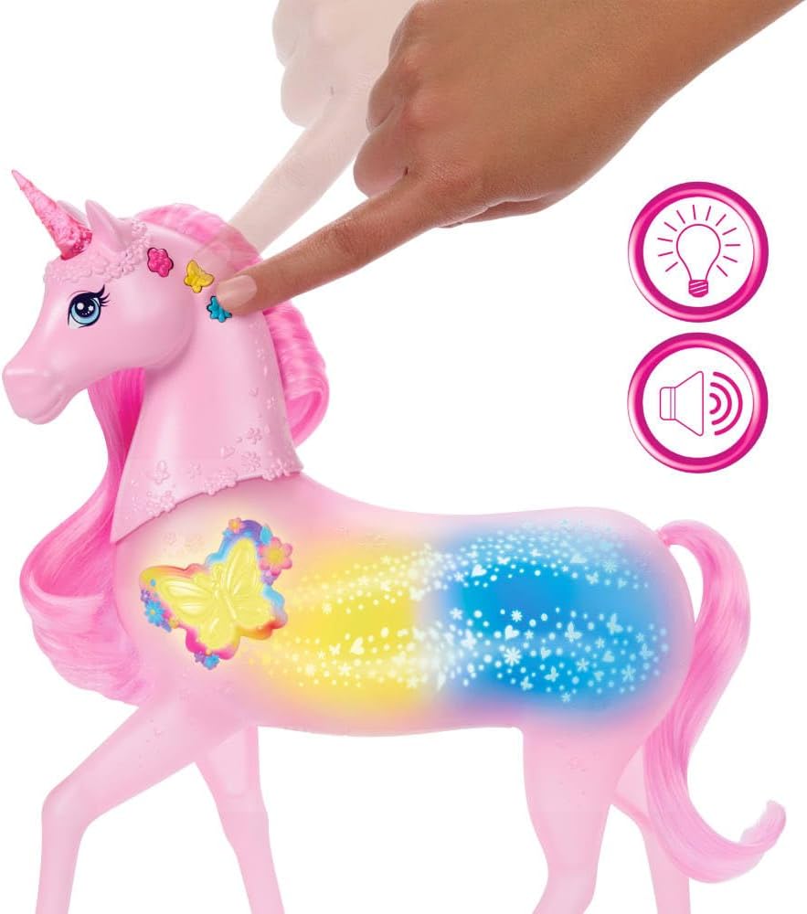 Barbie Sparkle Lights Toy Unicorn