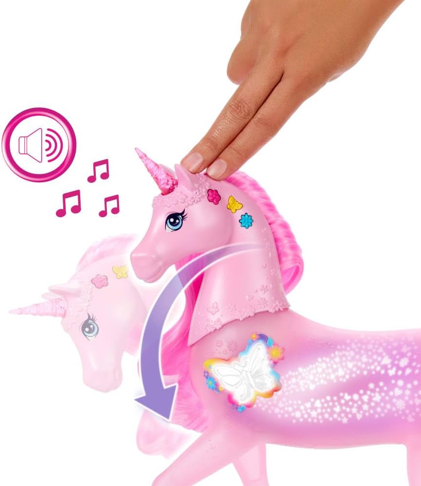 Barbie Sparkle Lights Toy Unicorn