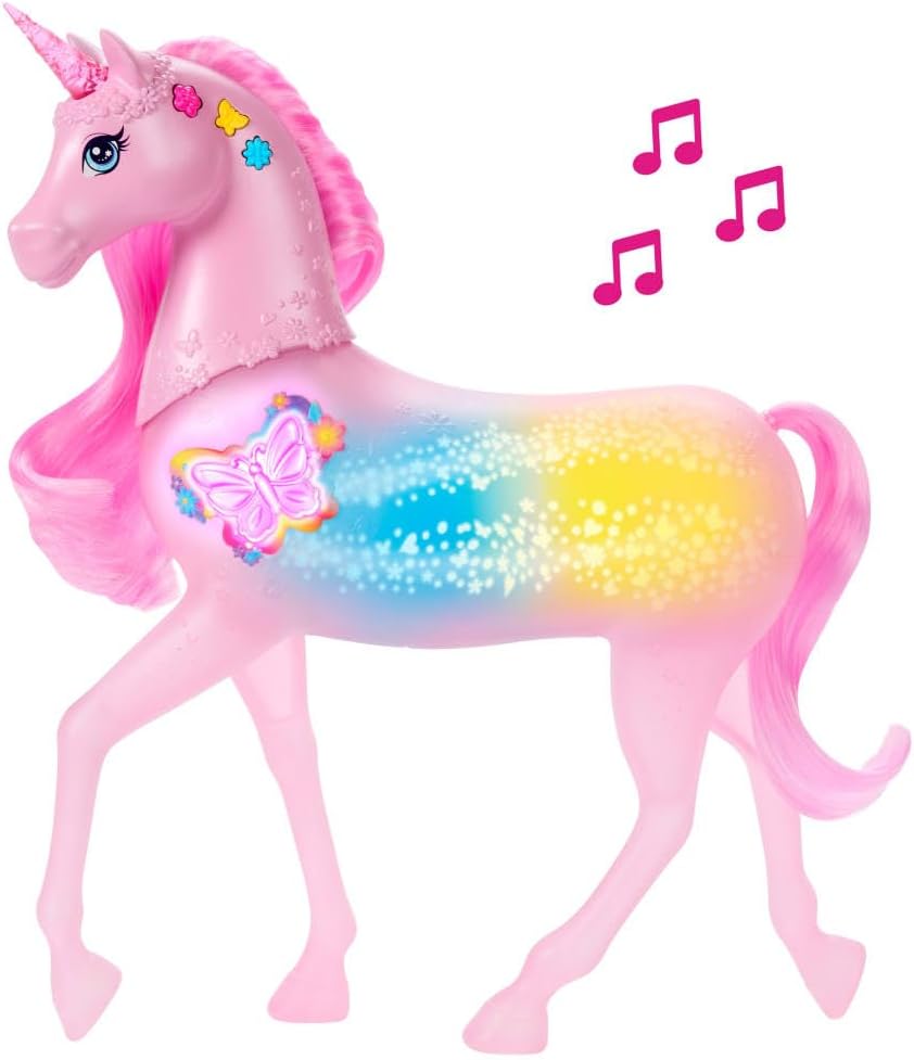 Barbie Sparkle Lights Toy Unicorn