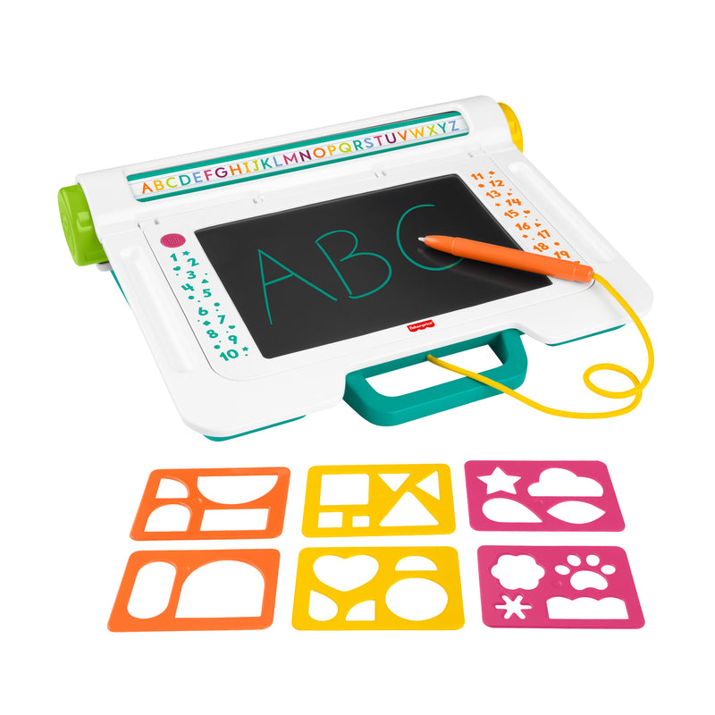 Fisher-Price Learn & Doodle Desk Drawing Board - Kids Learning & Drawing Activity Toy
