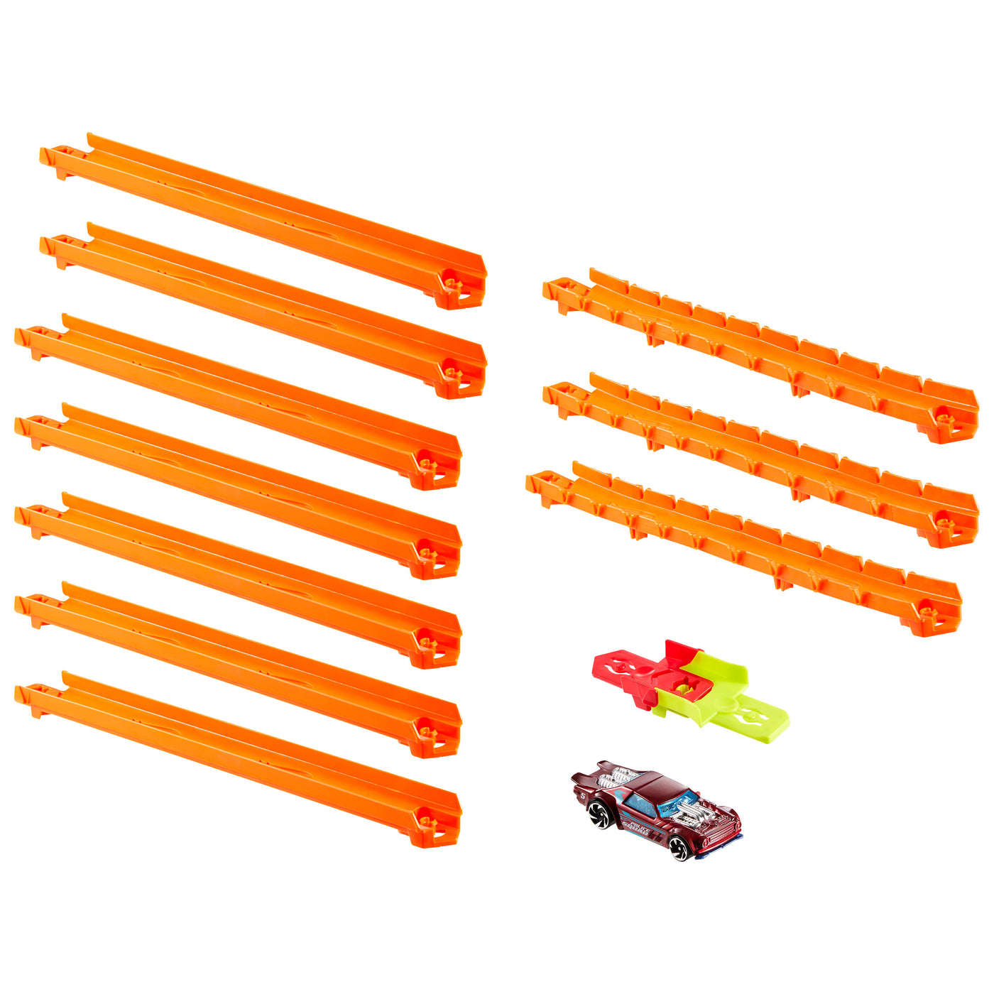 Hot Wheels Track Creator Speed Snap Starter Pack with 1:64 Scale Car