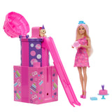 Barbie Party Unboxed Rise & Surprise Doll Playset with Accessories