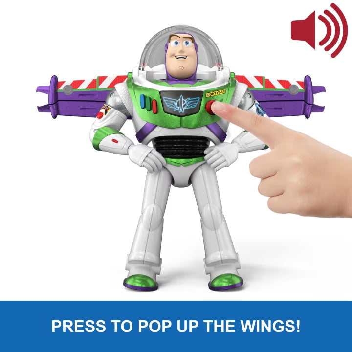 Disney Pixar Toy Story 5 Flight Mode Hi-Tech Buzz Lightyear 12 Inch Talking Figure